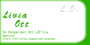 livia ott business card